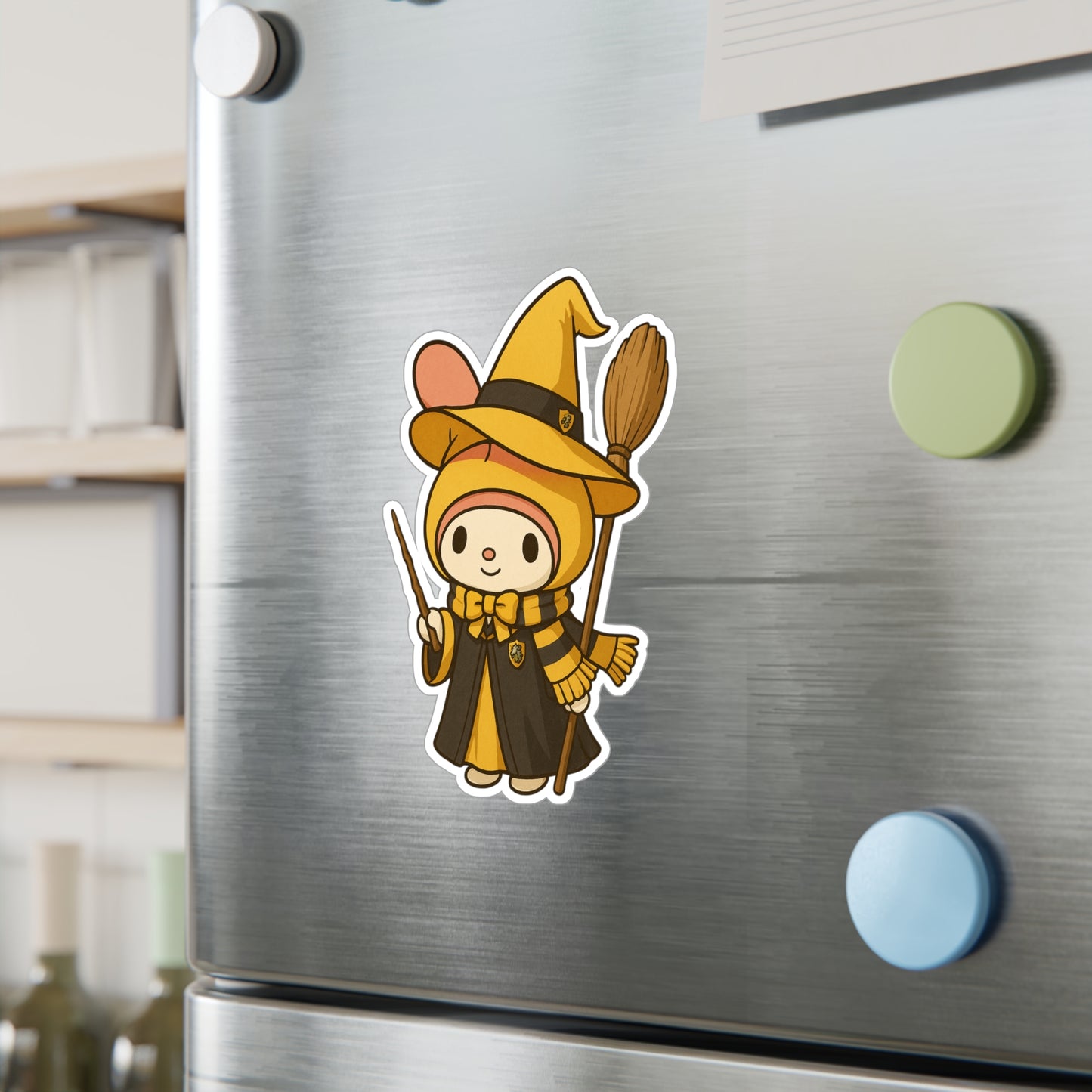 Charming Wizard Sticker -Hufflepuff