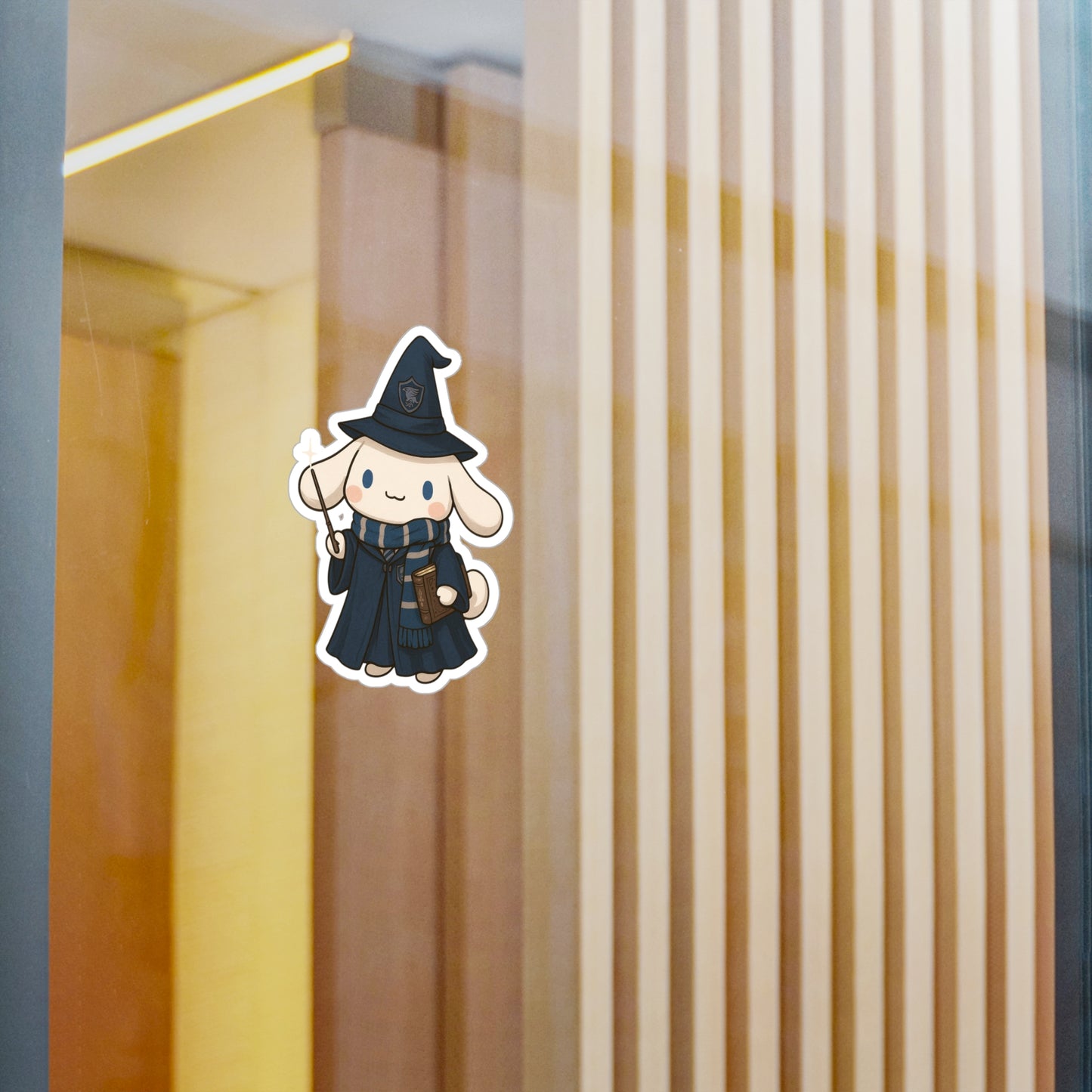 Cute Wizard Bunny Kiss-Cut Vinyl