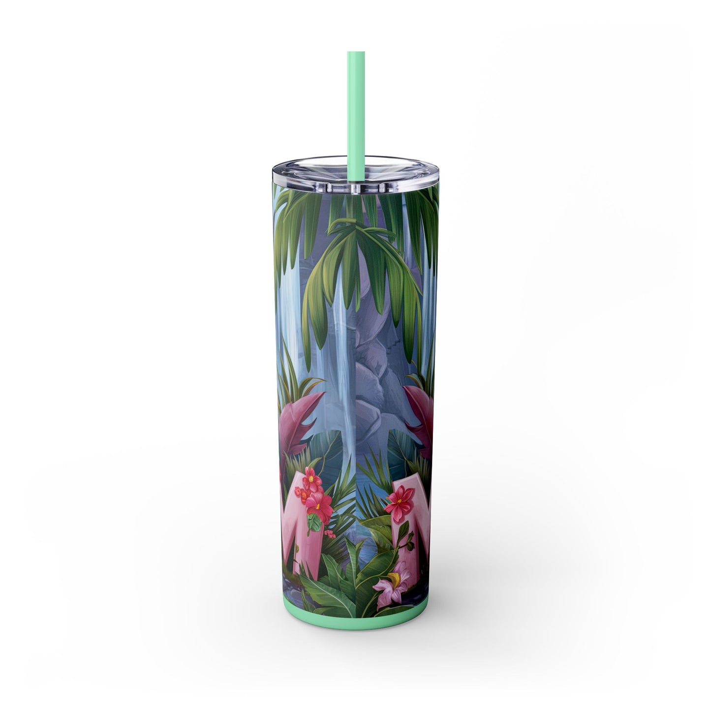 Cute Highland Cow Skinny Tumbler with Straw - 20oz