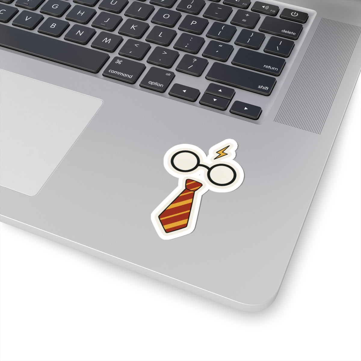 glasses and tie Kiss-Cut Stickers
