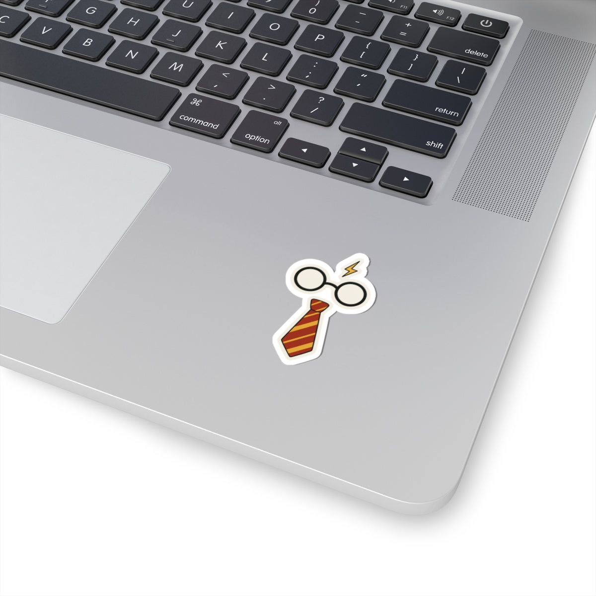 glasses and tie Kiss-Cut Stickers