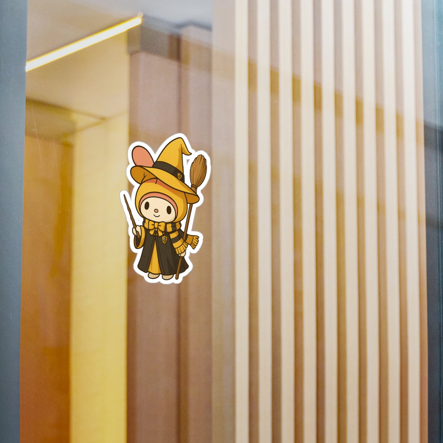 Charming Wizard Sticker -Hufflepuff