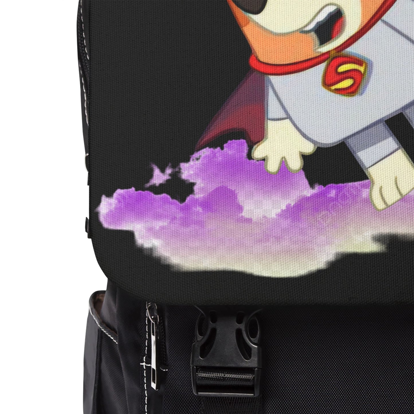 Shoulder Backpack - Bingo Dressed as Superman