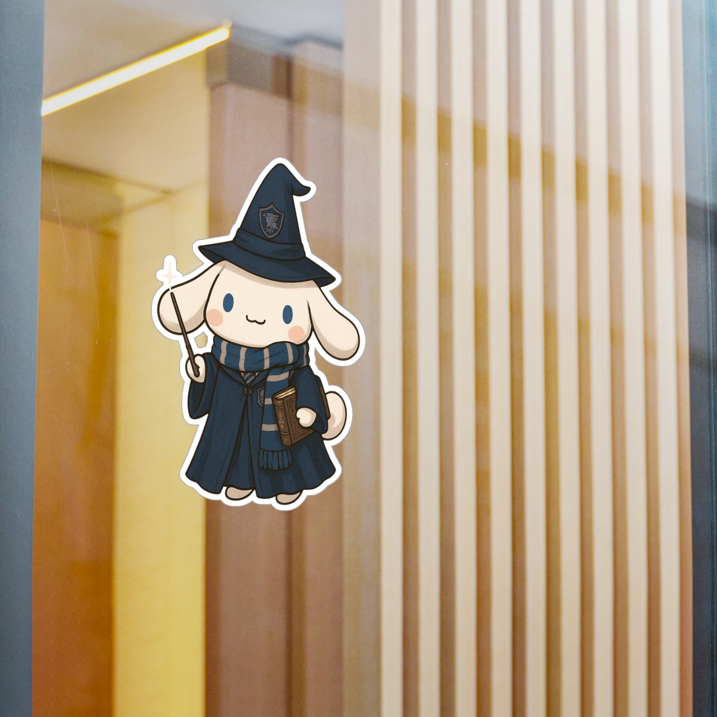 Cute Wizard Bunny Kiss-Cut Vinyl