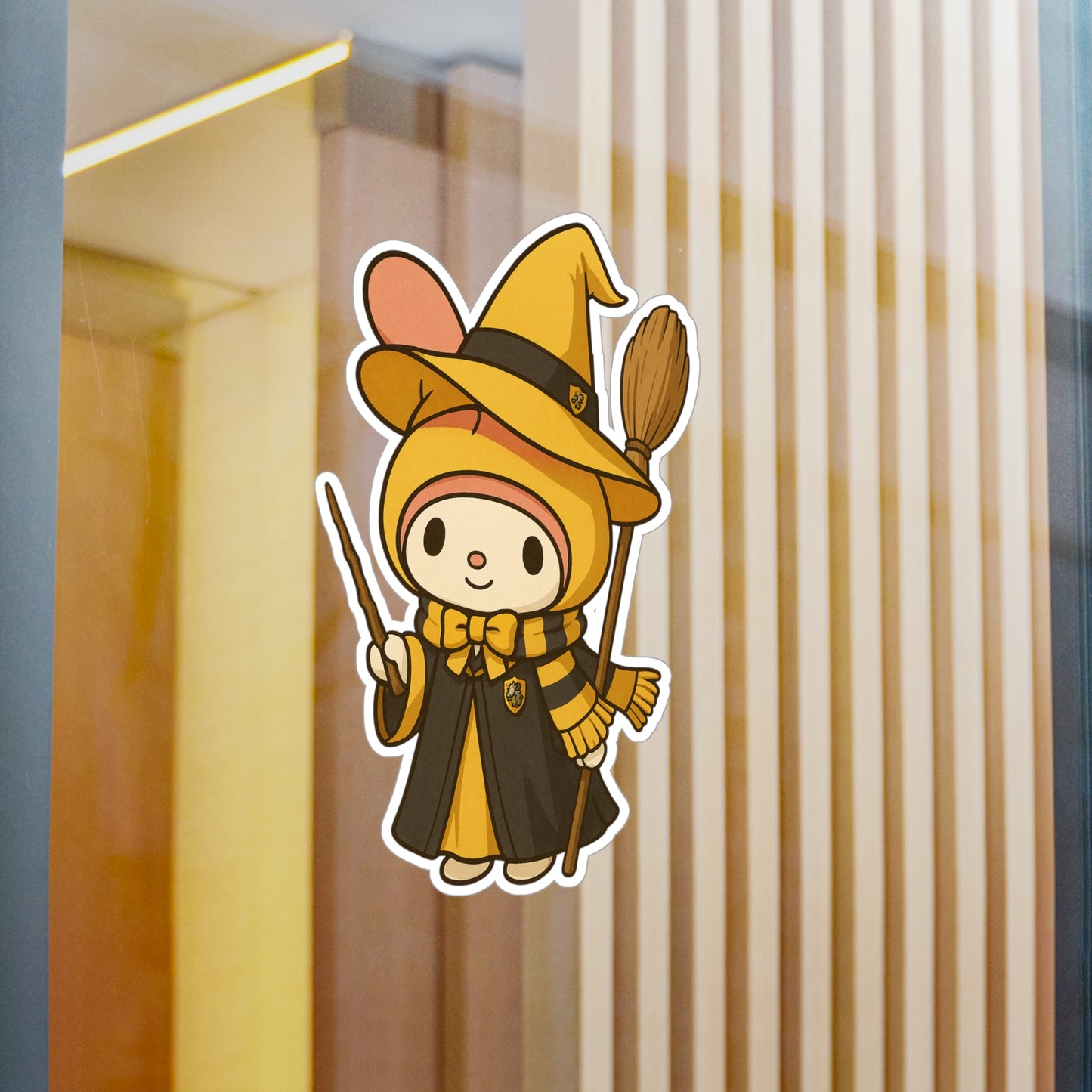 Charming Wizard Sticker -Hufflepuff