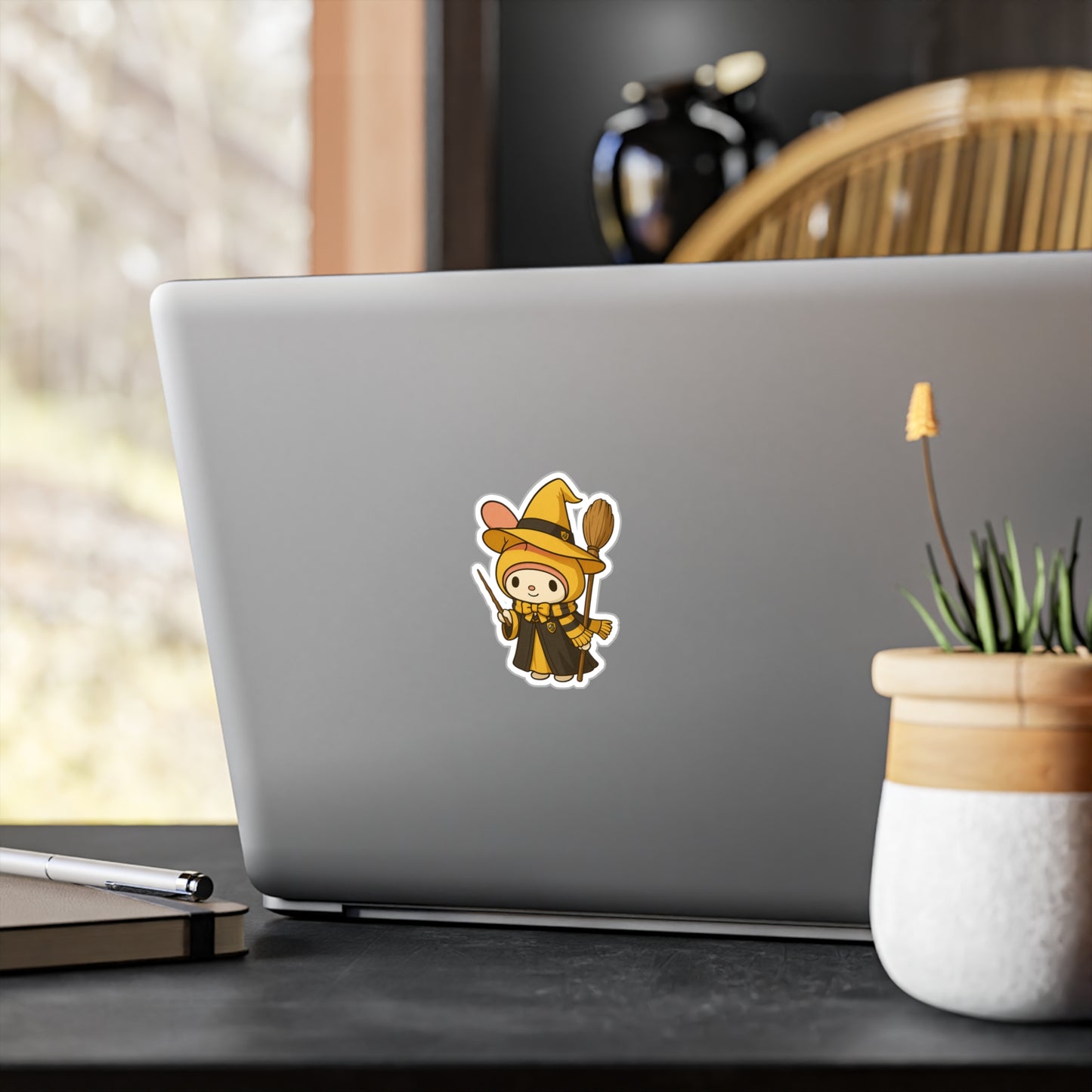 Charming Wizard Sticker -Hufflepuff