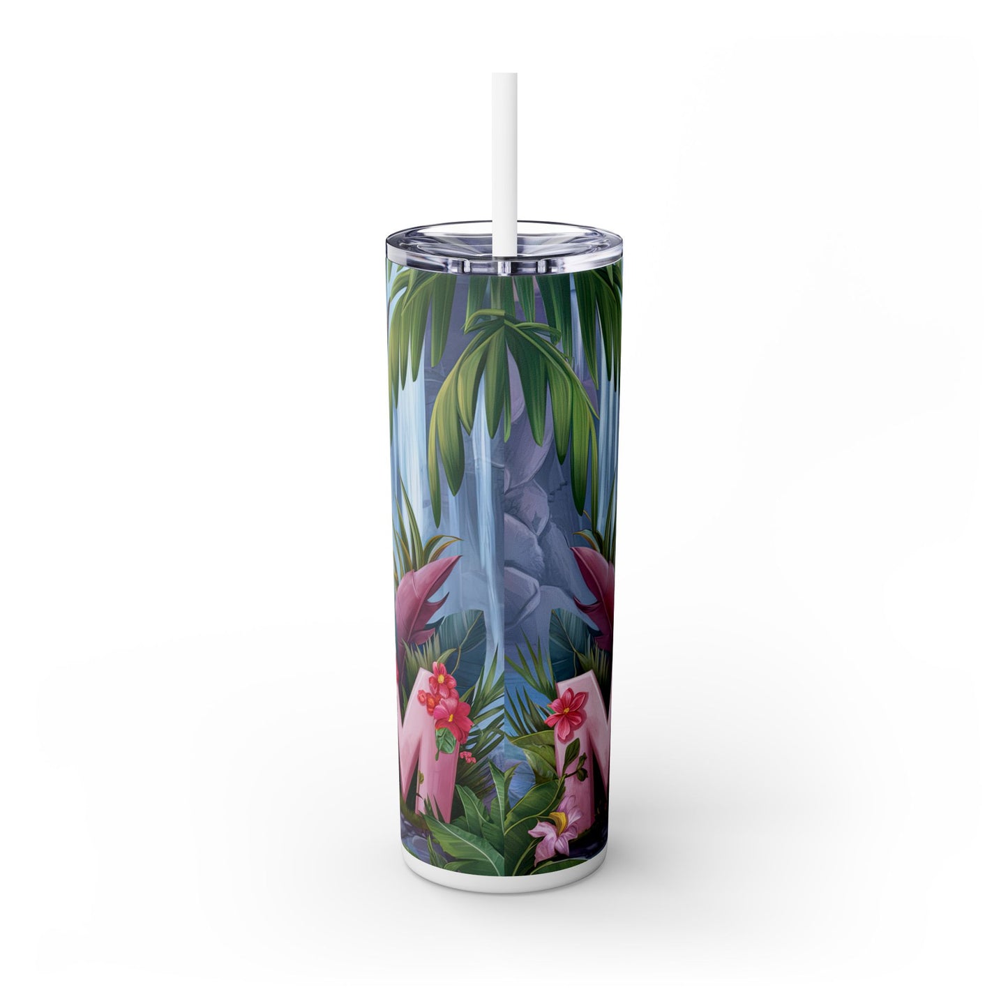 Cute Highland Cow Skinny Tumbler with Straw - 20oz