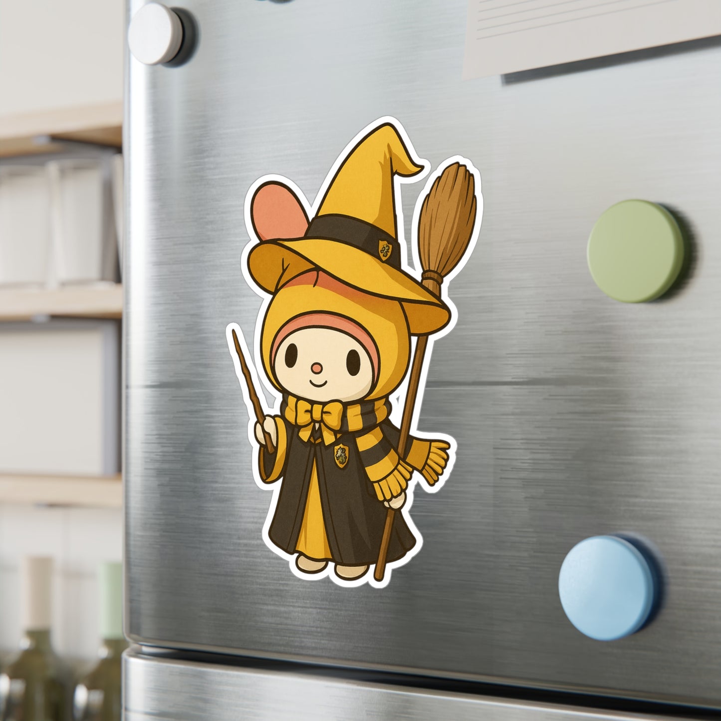 Charming Wizard Sticker -Hufflepuff