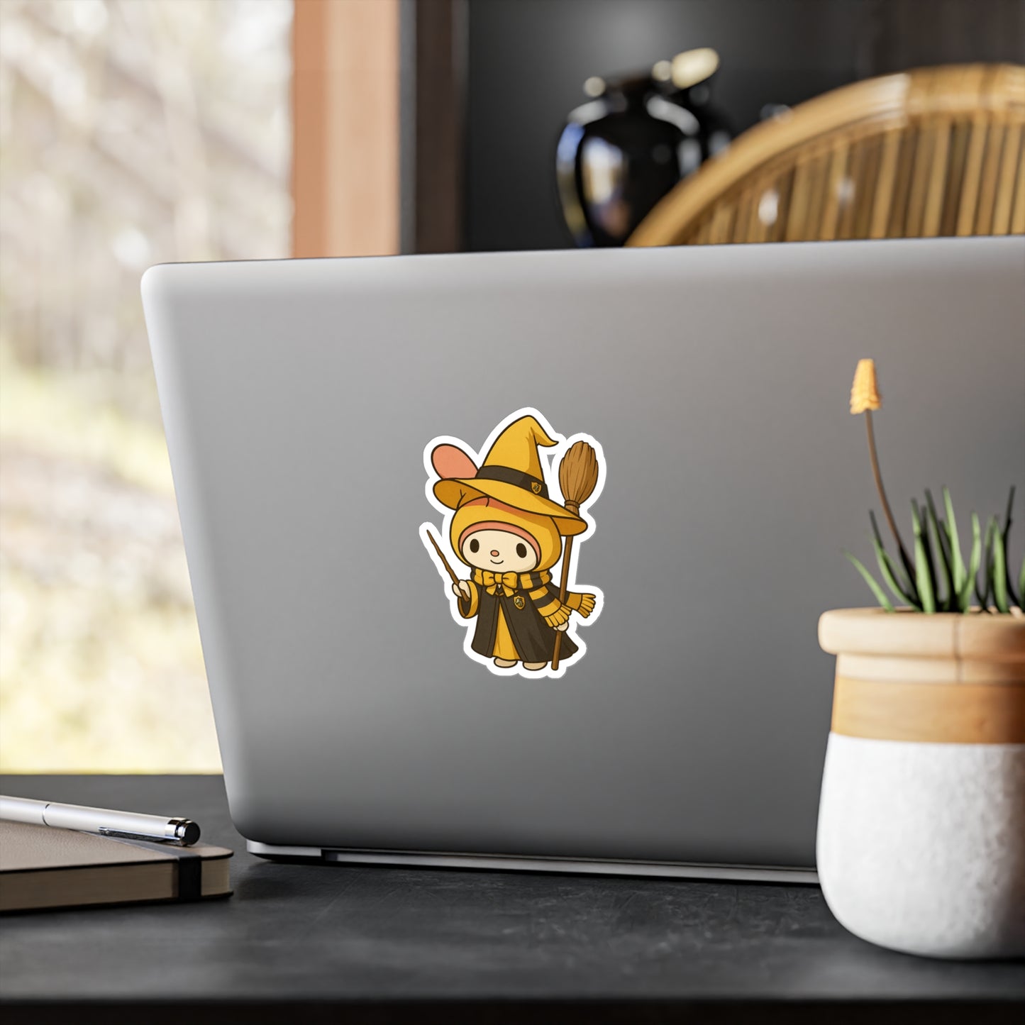 Charming Wizard Sticker -Hufflepuff