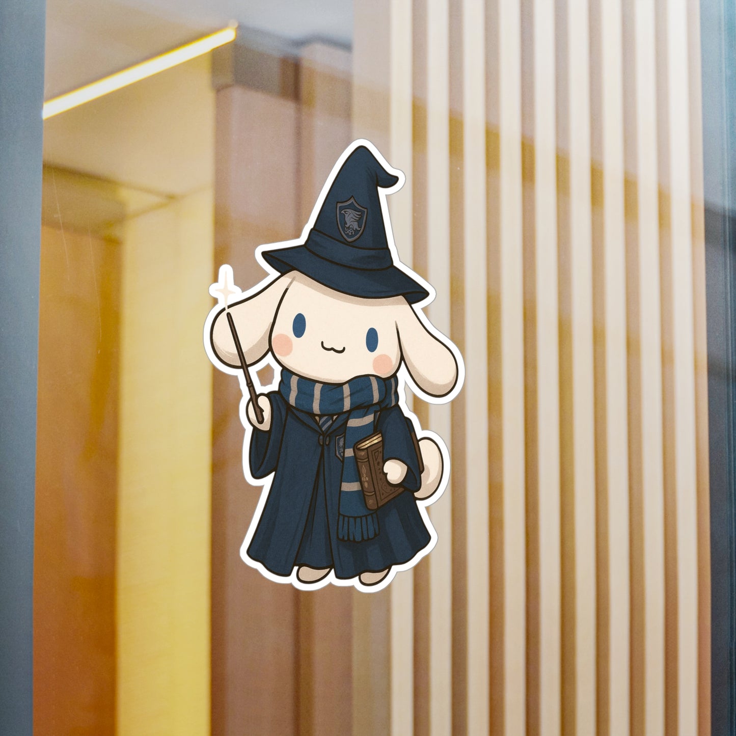 Cute Wizard Bunny Kiss-Cut Vinyl