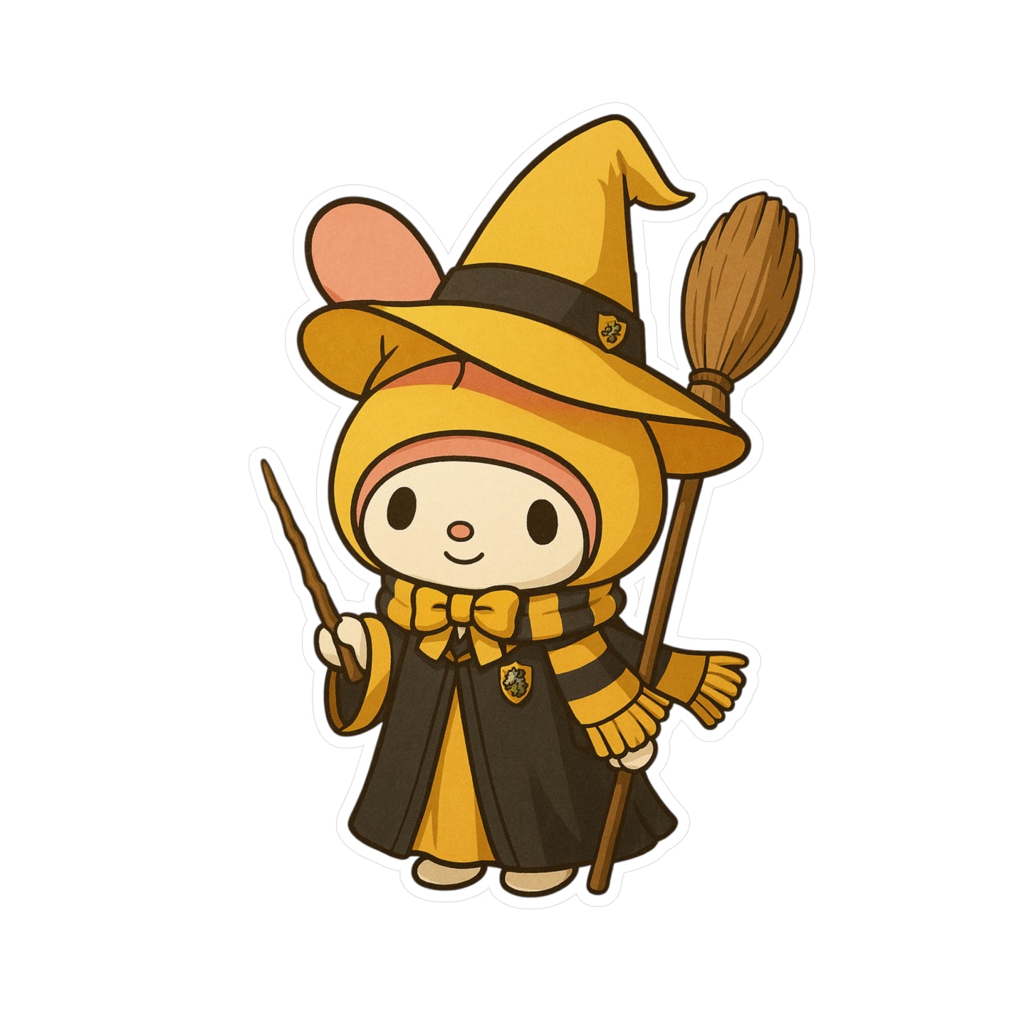Charming Wizard Sticker -Hufflepuff
