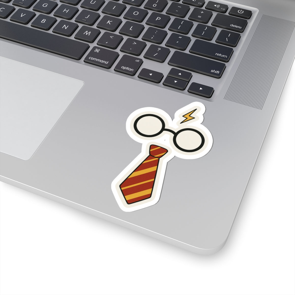 glasses and tie Kiss-Cut Stickers