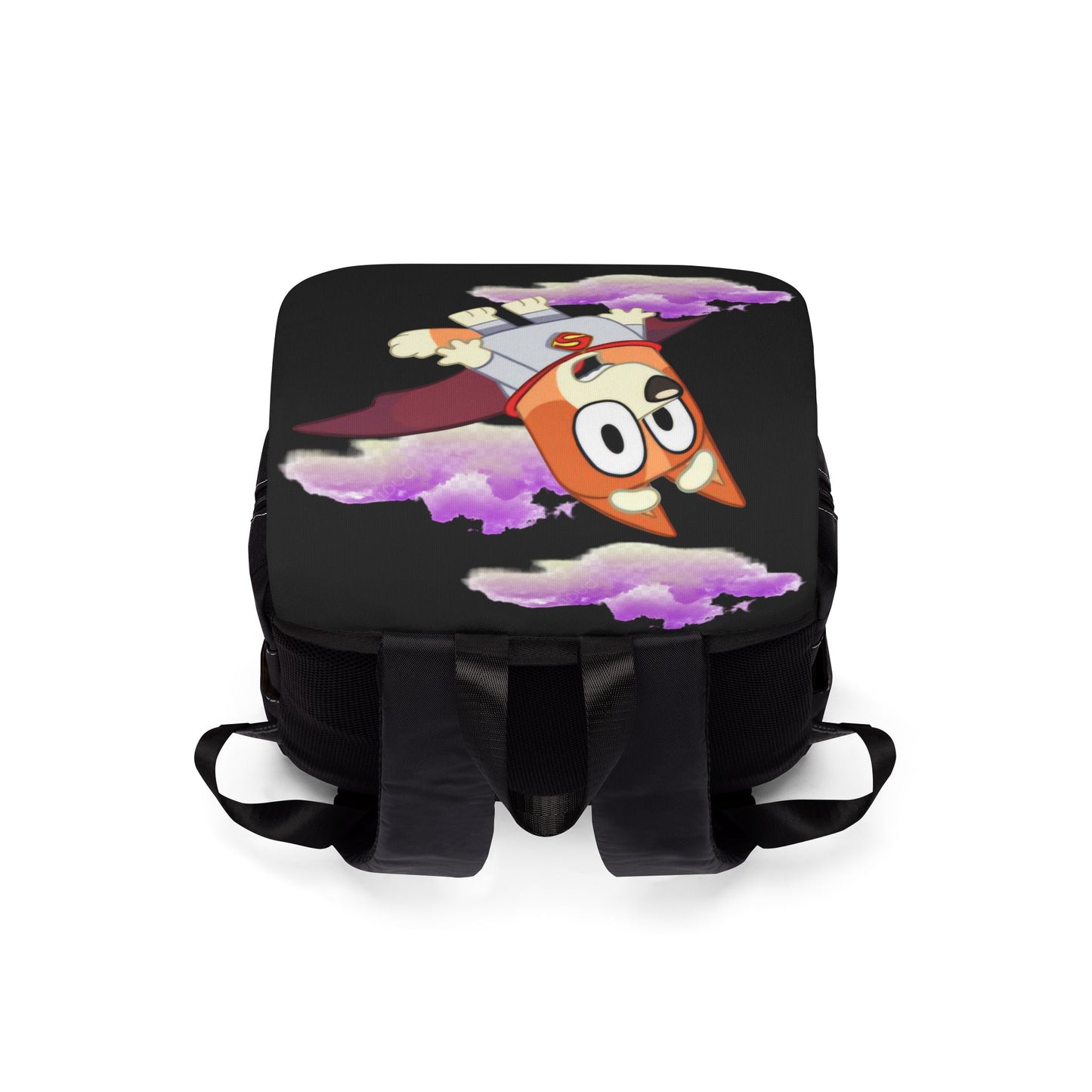 Shoulder Backpack - Bingo Dressed as Superman