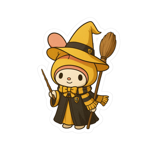 Charming Wizard Sticker -Hufflepuff