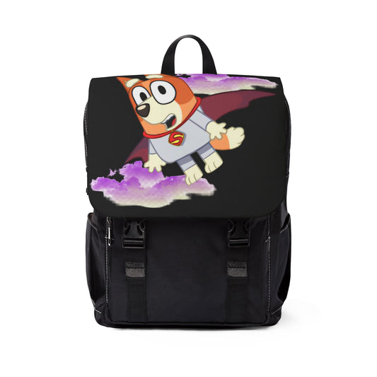 Shoulder Backpack - Bingo Dressed as Superman