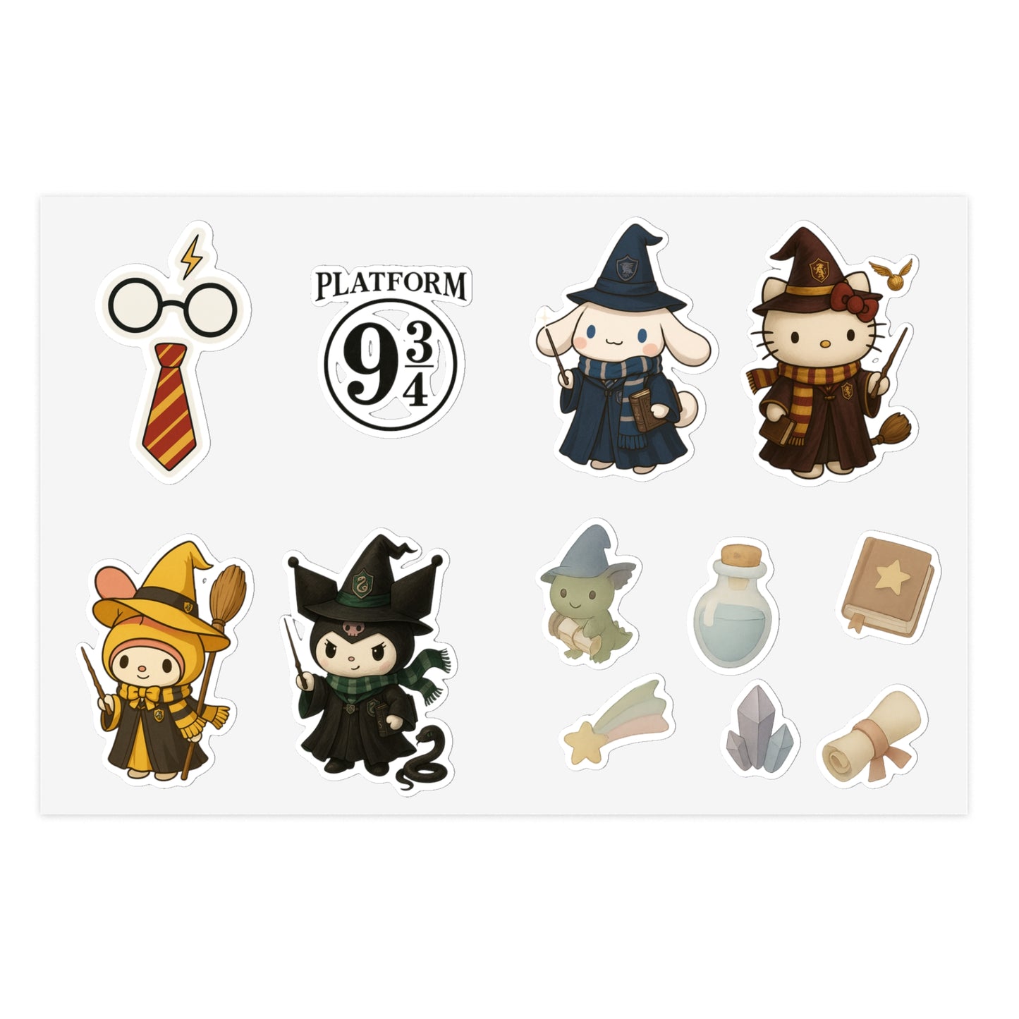 Magical Character Sticker Sheet Bundle - 5pcs