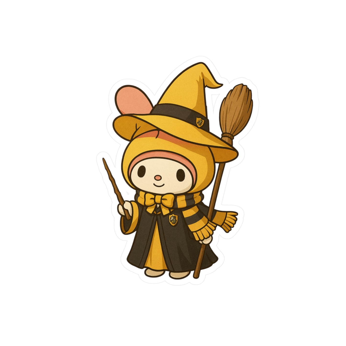 Charming Wizard Sticker -Hufflepuff