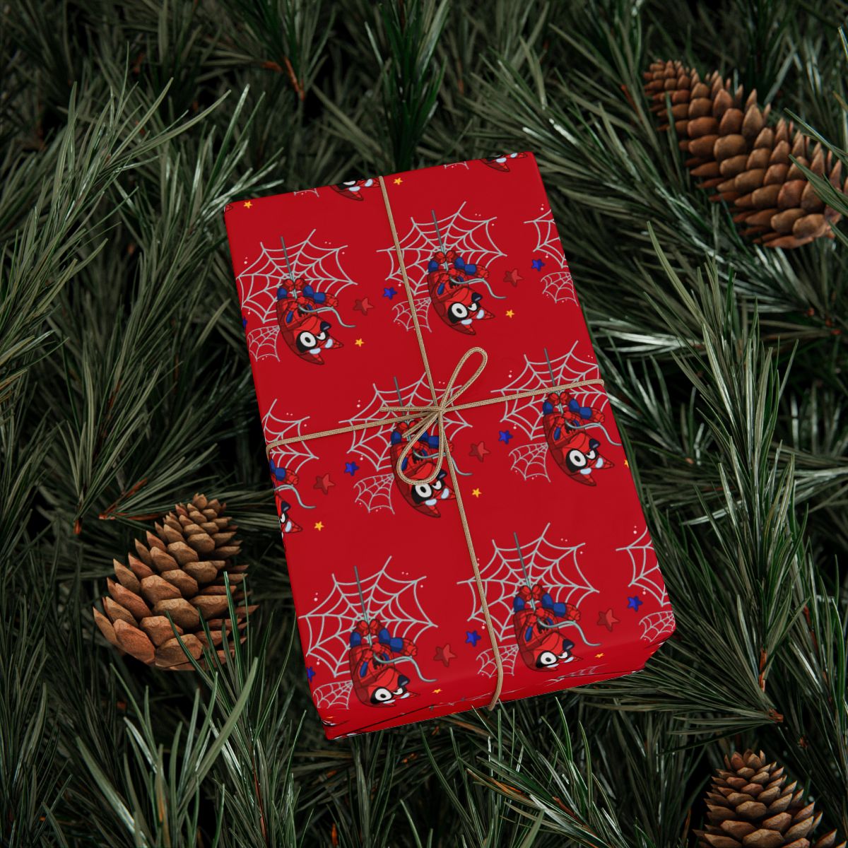 Spiderman Bluey Wrapping Papers