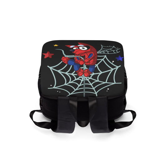 Shoulder Backpack, Bluey Dressed as Spiderman